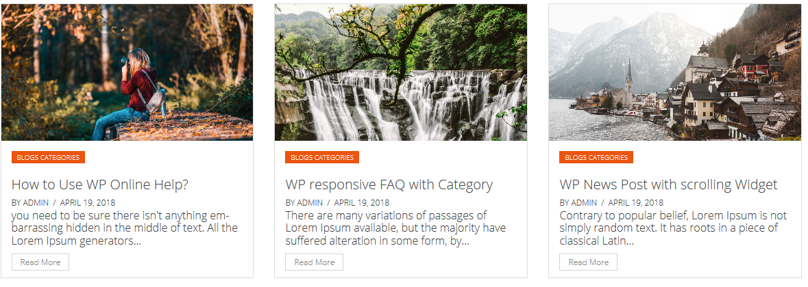 Blog Grid View