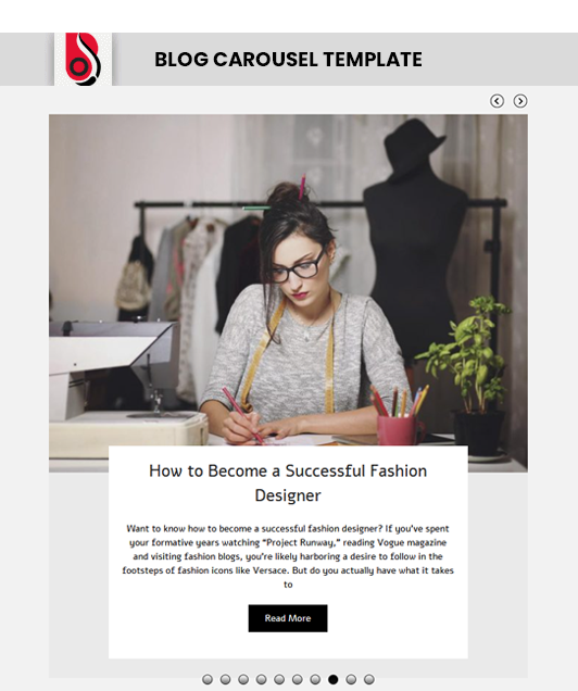 Blog Designer by 'Design3' theme layout