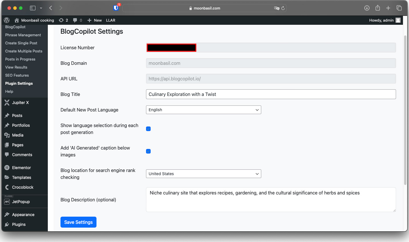Main interface for single post creation with advanced options.