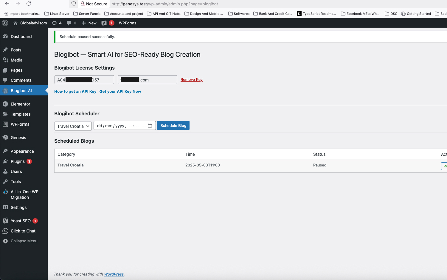 Easy-to-use scheduler for category-based blog creation