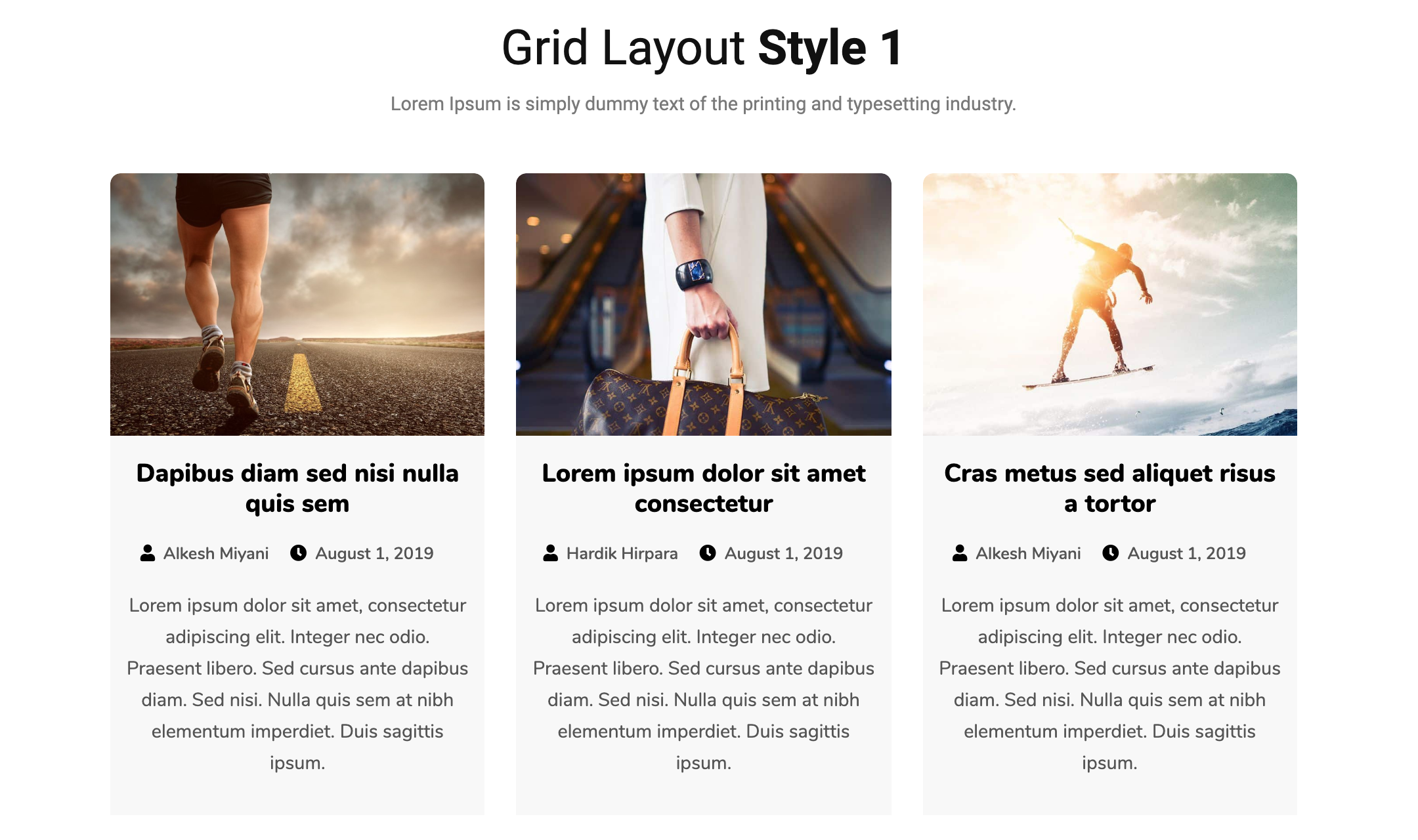 Grid Layout - Style 2