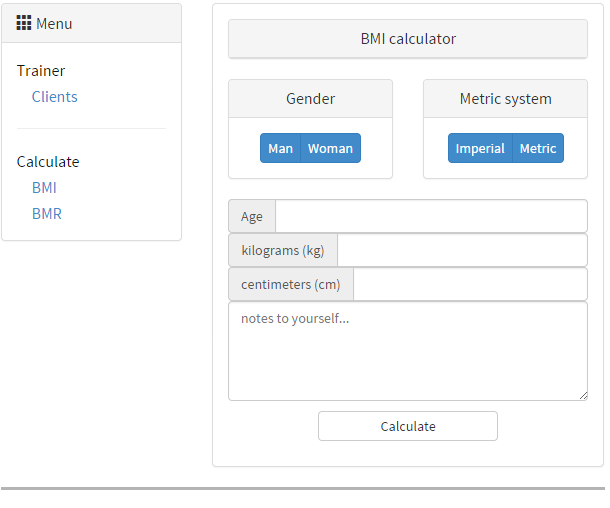 BMI calculator