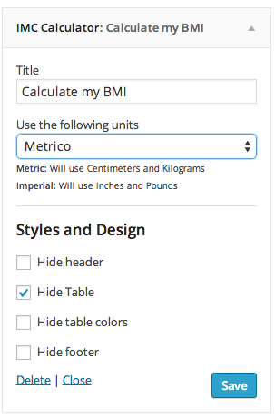 Easy to configure panel inside wordpress admin