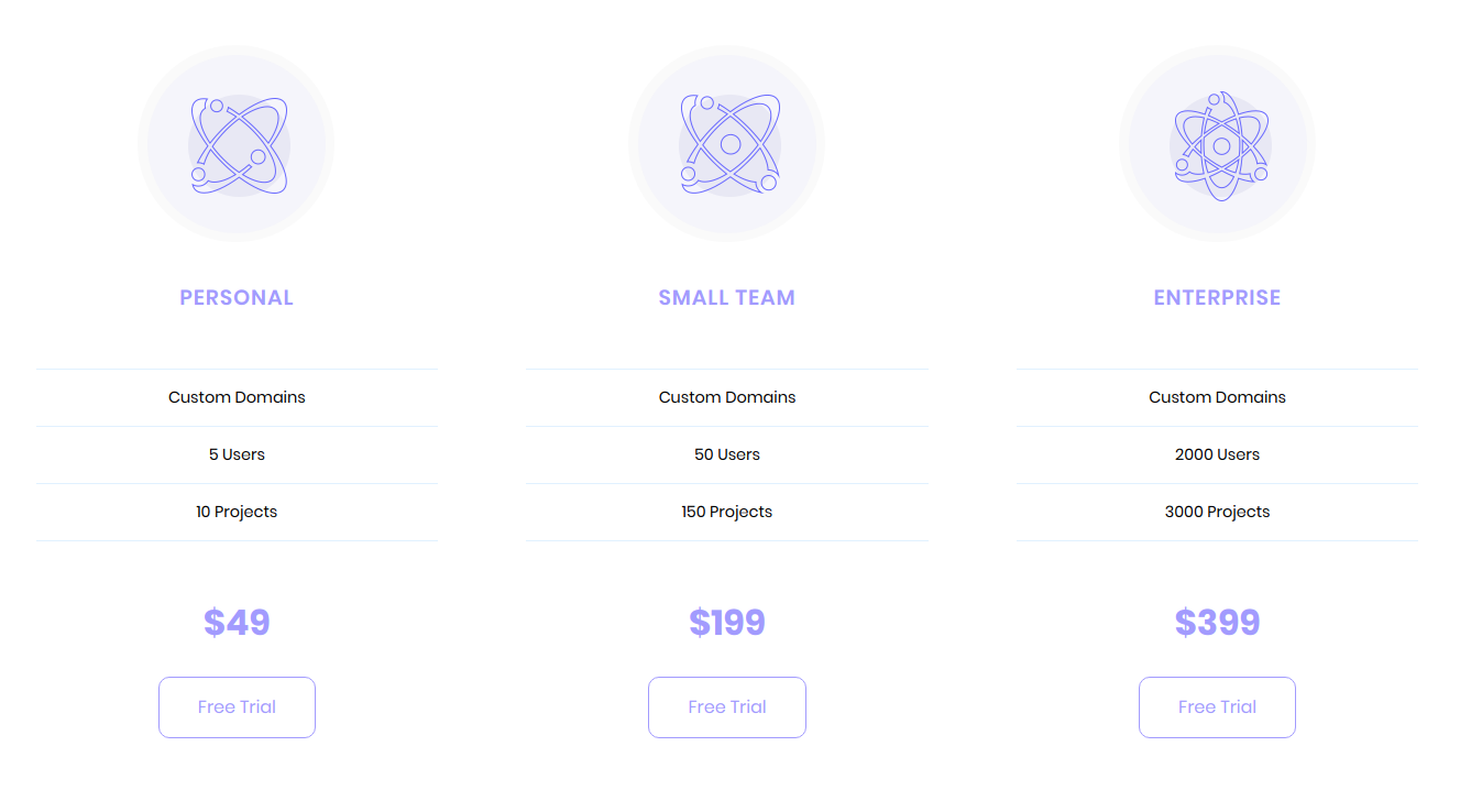 Pricing Table