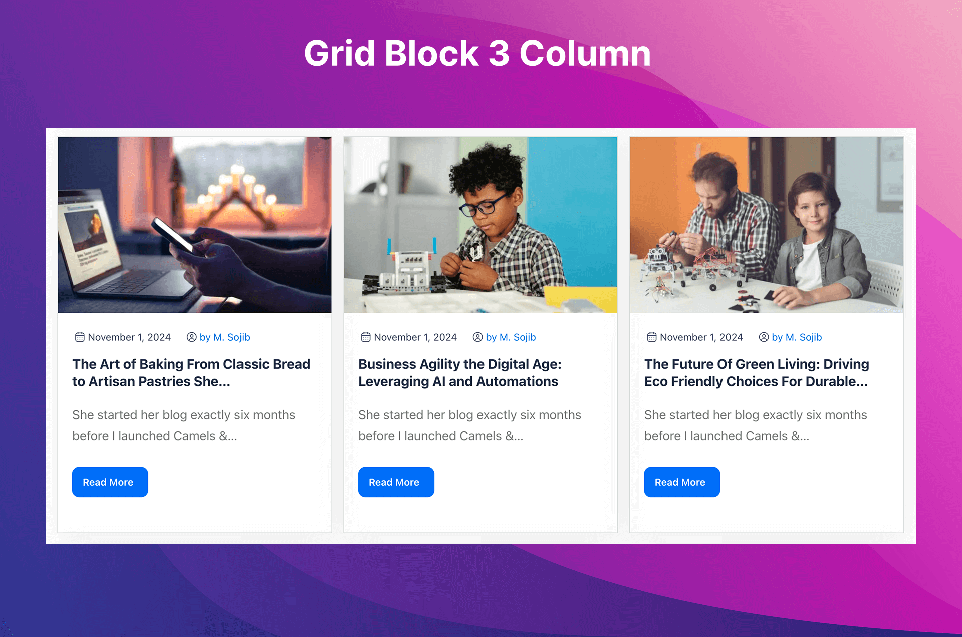 Post Slider with navigation controls