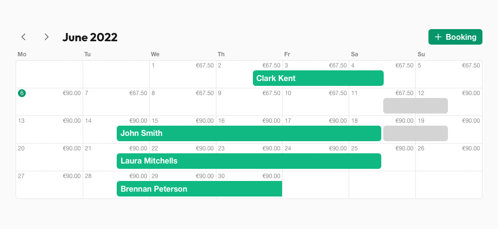 Quickly view and manage your bookings