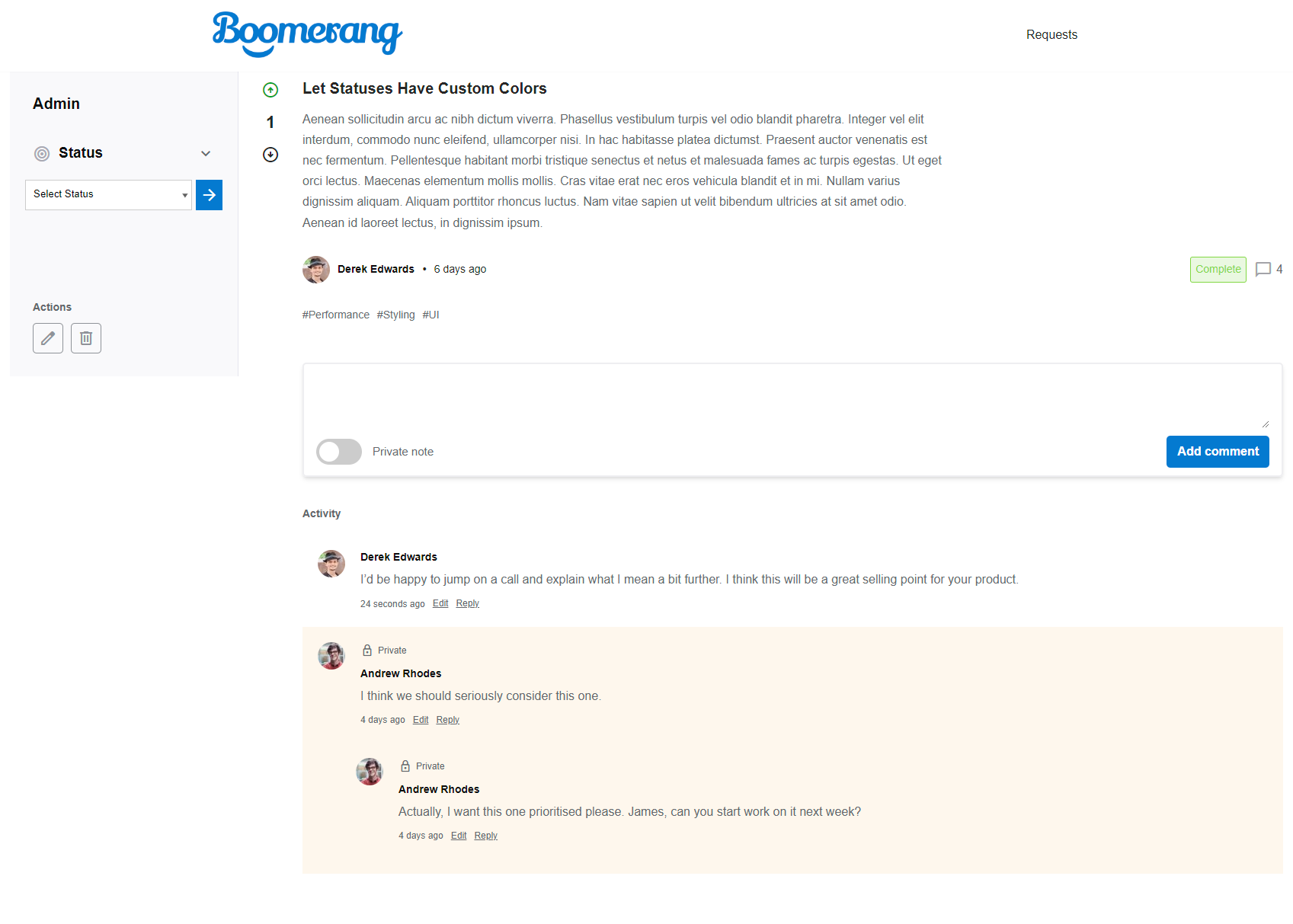 Single Boomerang Page (Pro Edition - coming soon)