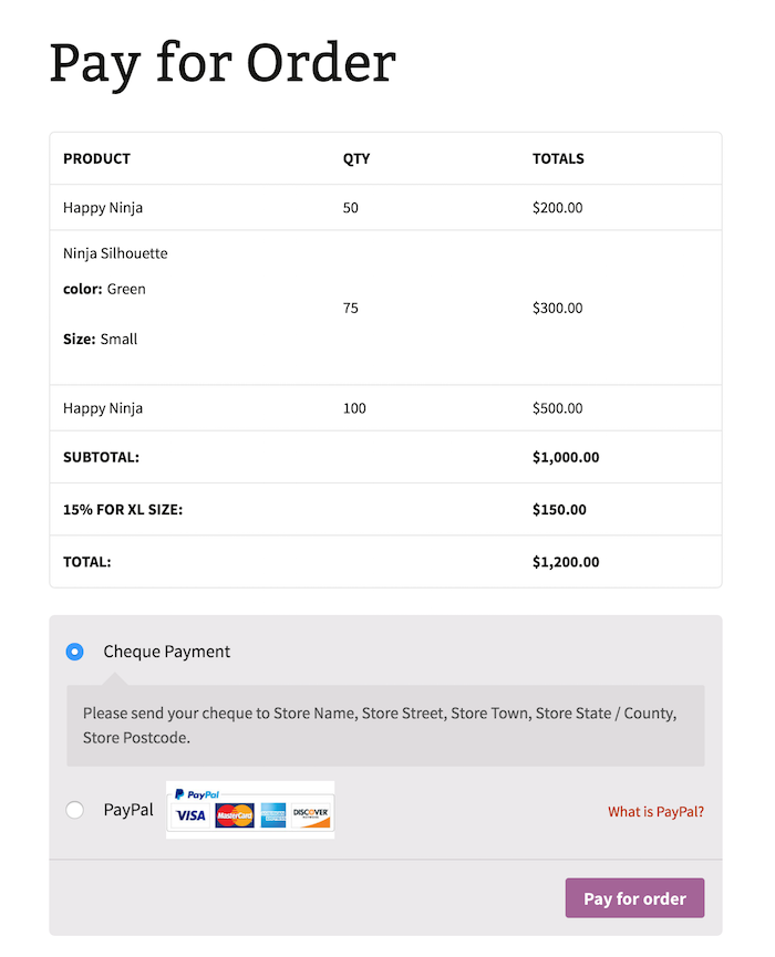 Add variable products with options into quote list