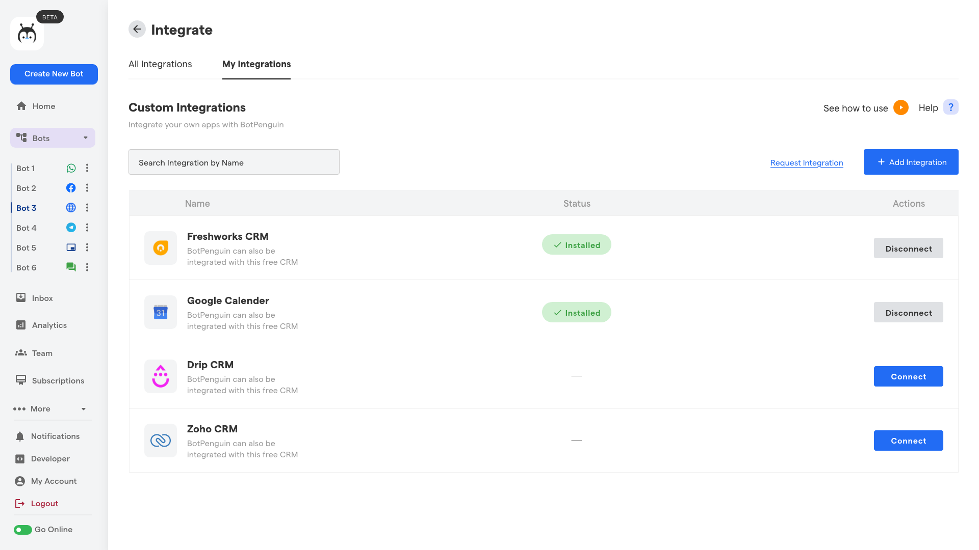 Paste the Script Code in BotPenguin WordPress Plugin