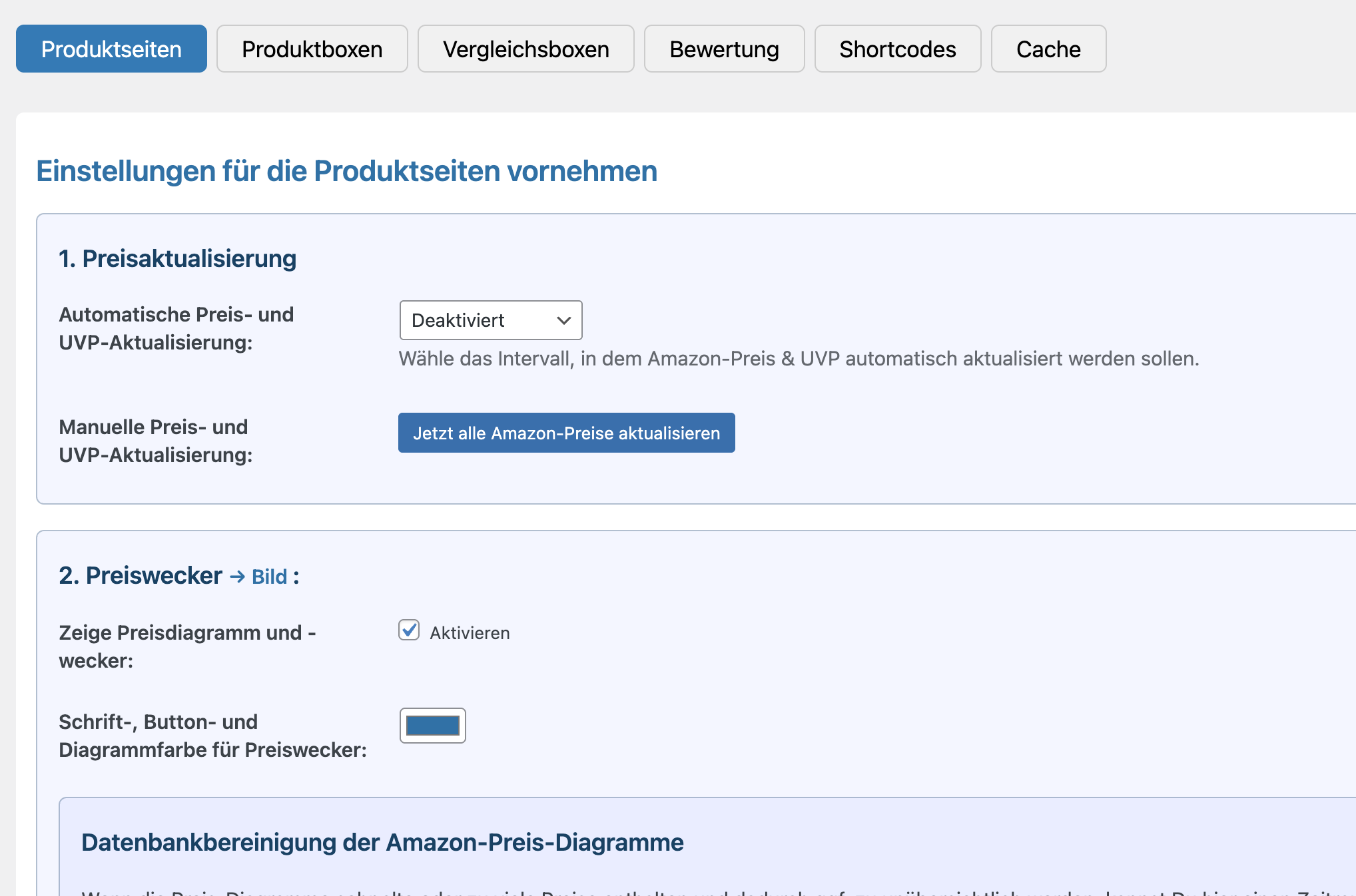 Boxyfy product box with AI chat: Example of a backend-generated product box featuring product title, product details, prices, image, and integrated AI chat support.