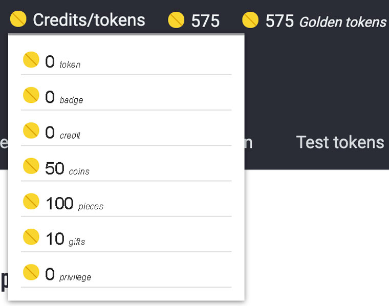 Screenshot of shortcode which displays customer tokens