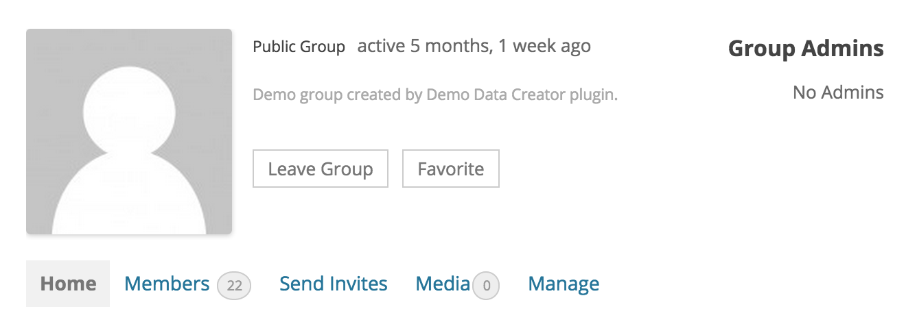 Favorite Button on Group Page