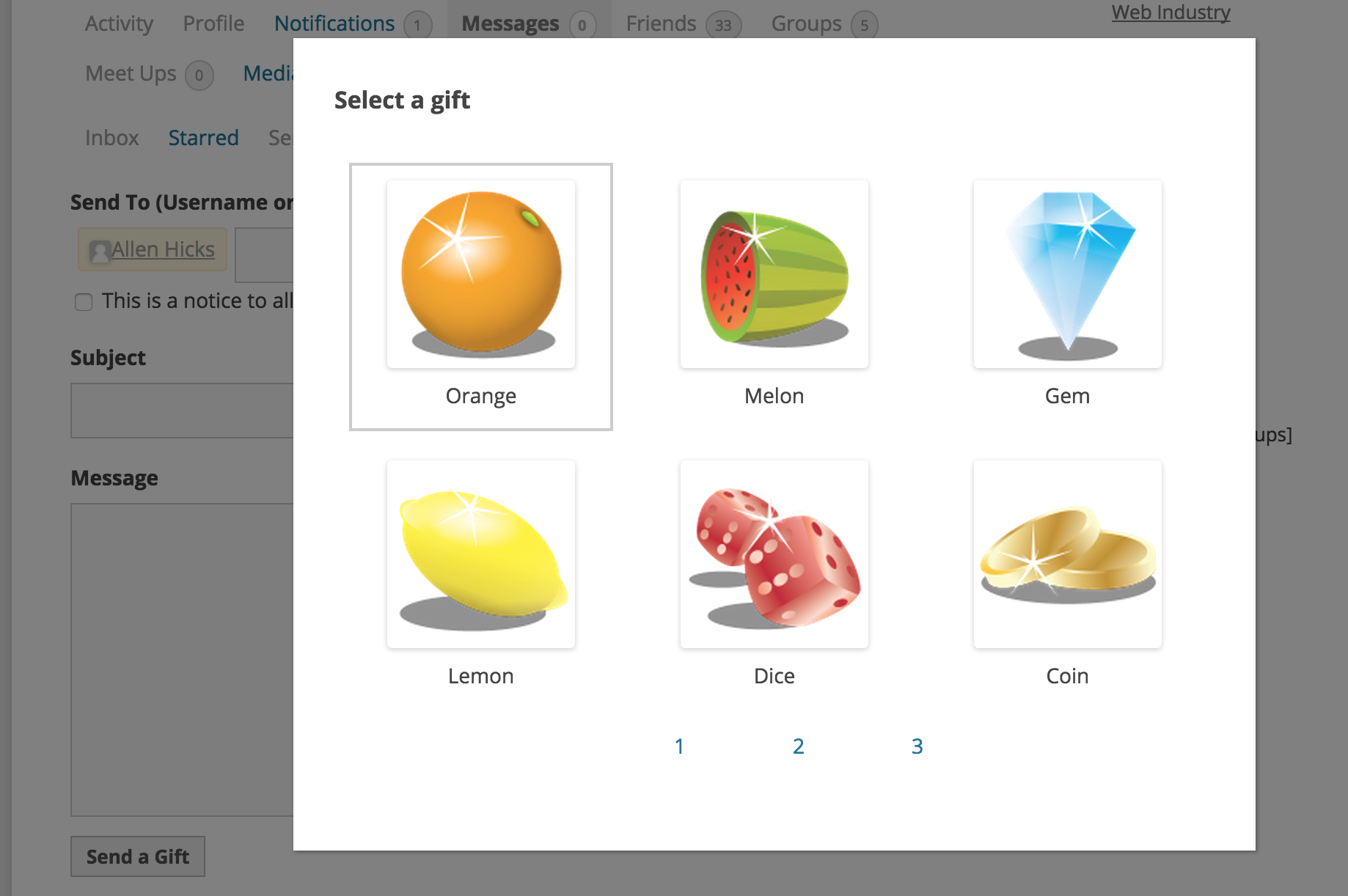 Gift Modal