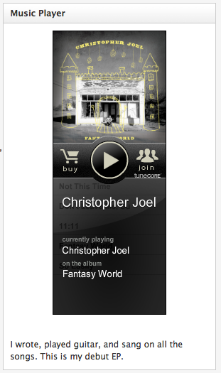 YouTube player