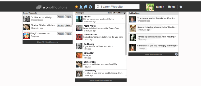 BuddyPress Social Network Overview