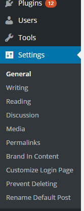 This screen shot description the plugin settings.