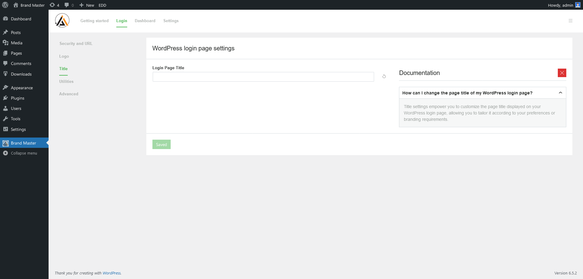 Dashboard - Frontend Dashboard => Sidebar content