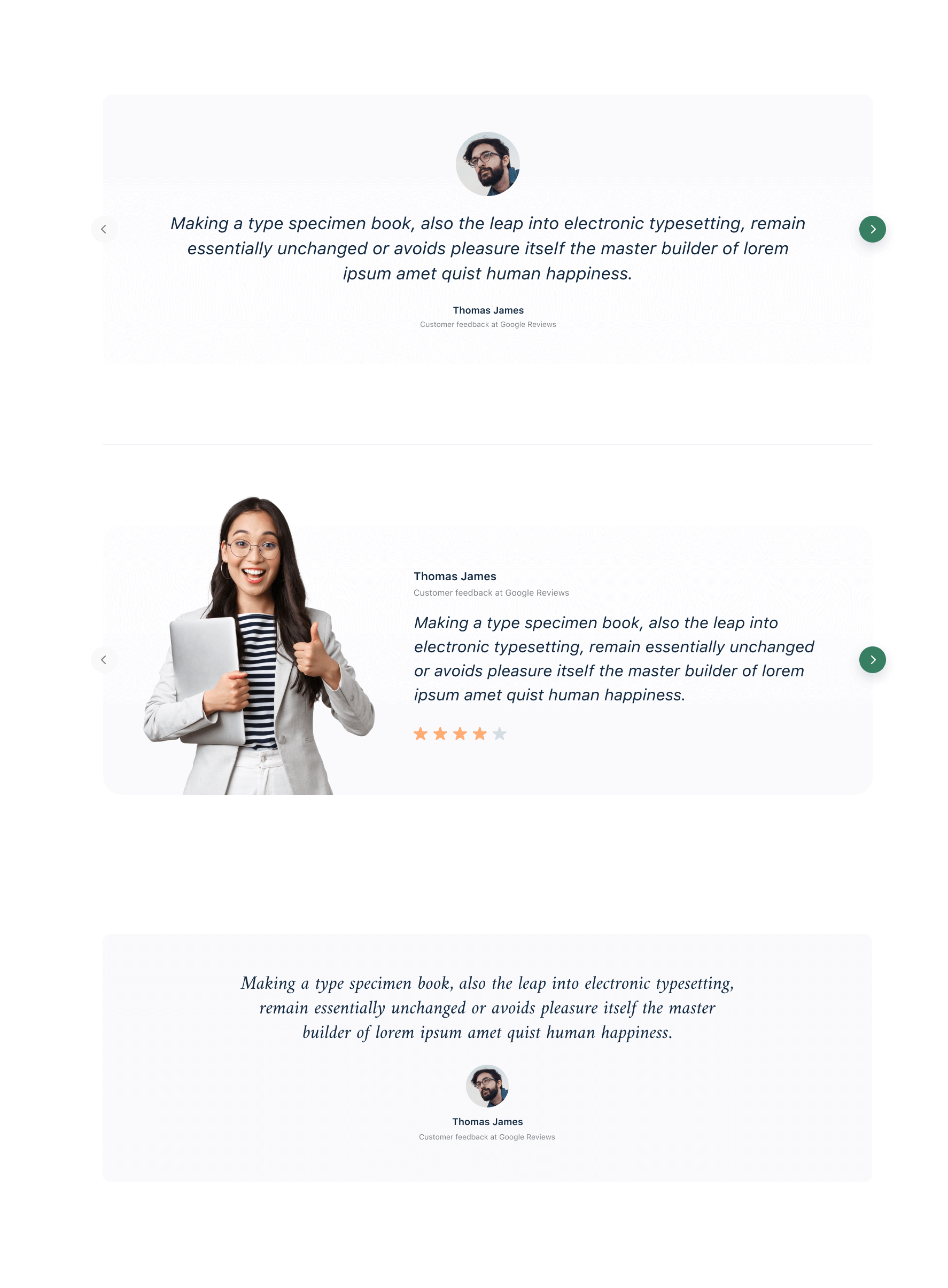 Testimonials Block