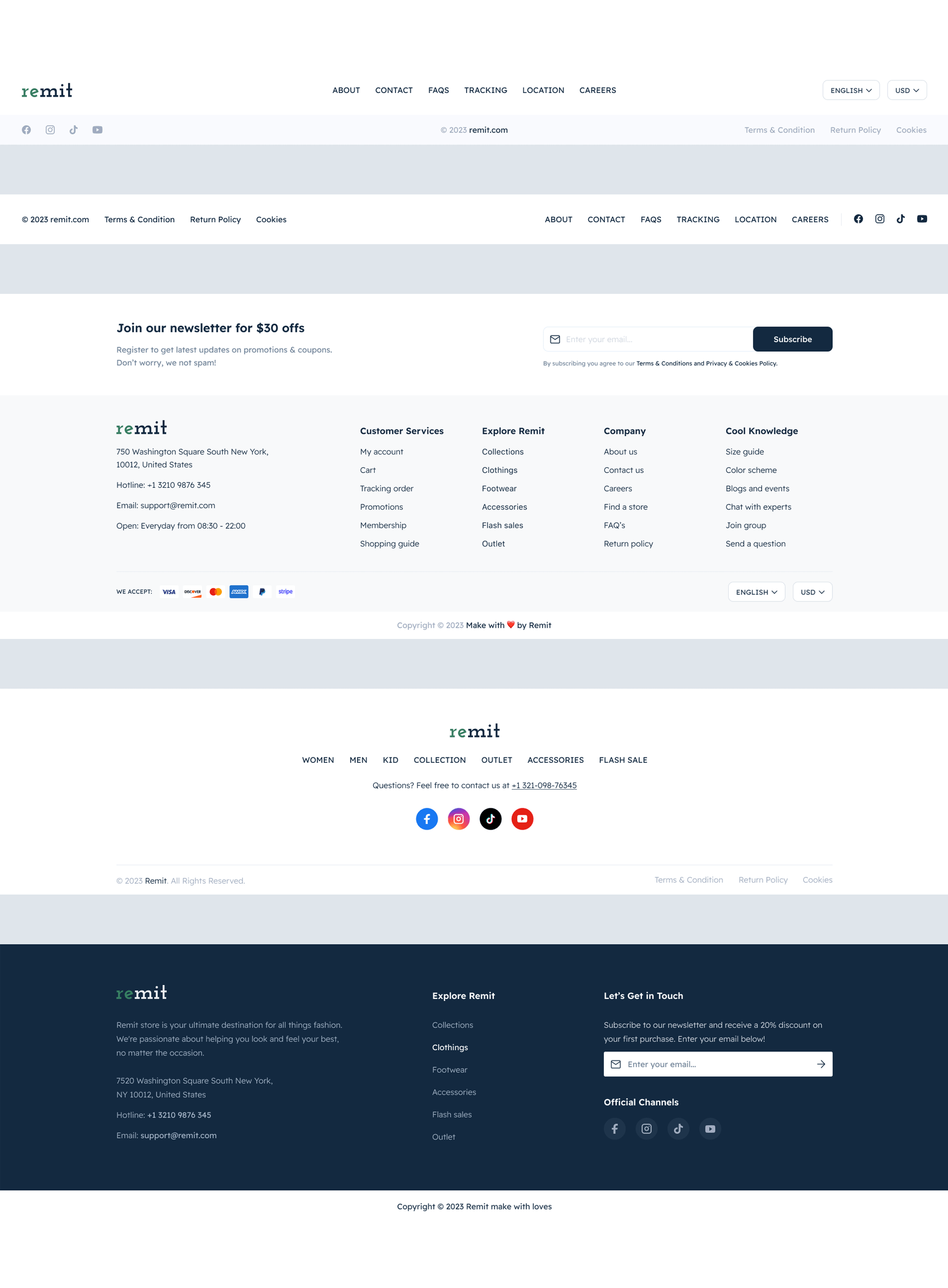 Footer Block