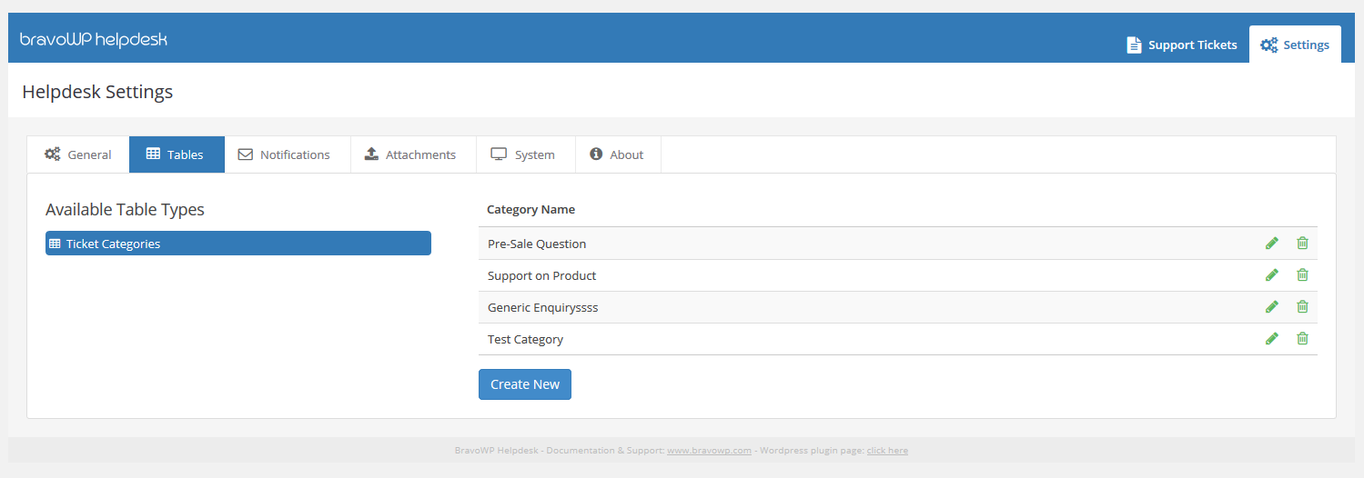 Front-end Ticket creation (for Customers)