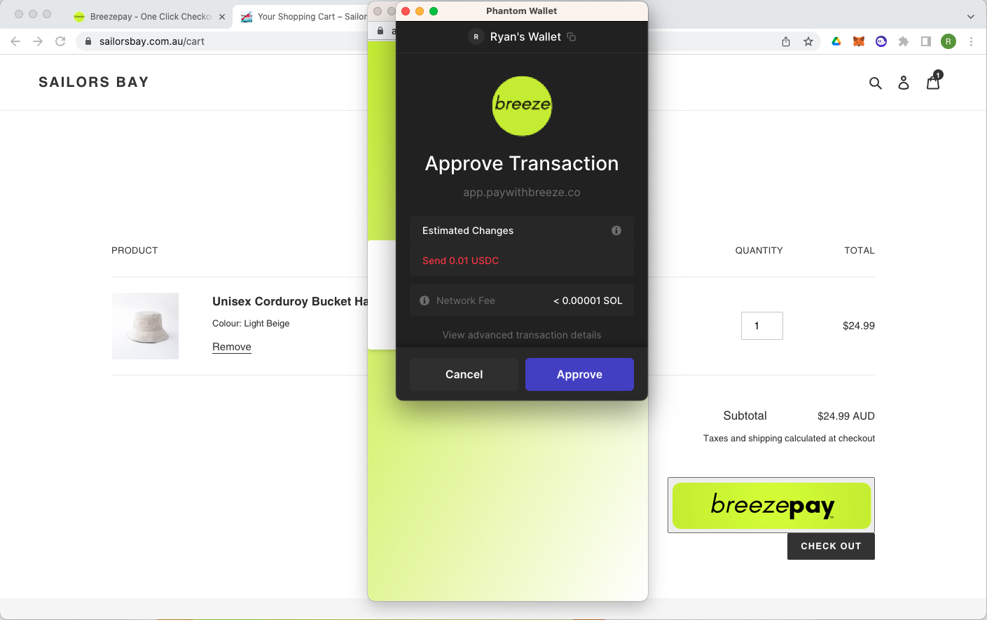 Connect wallet