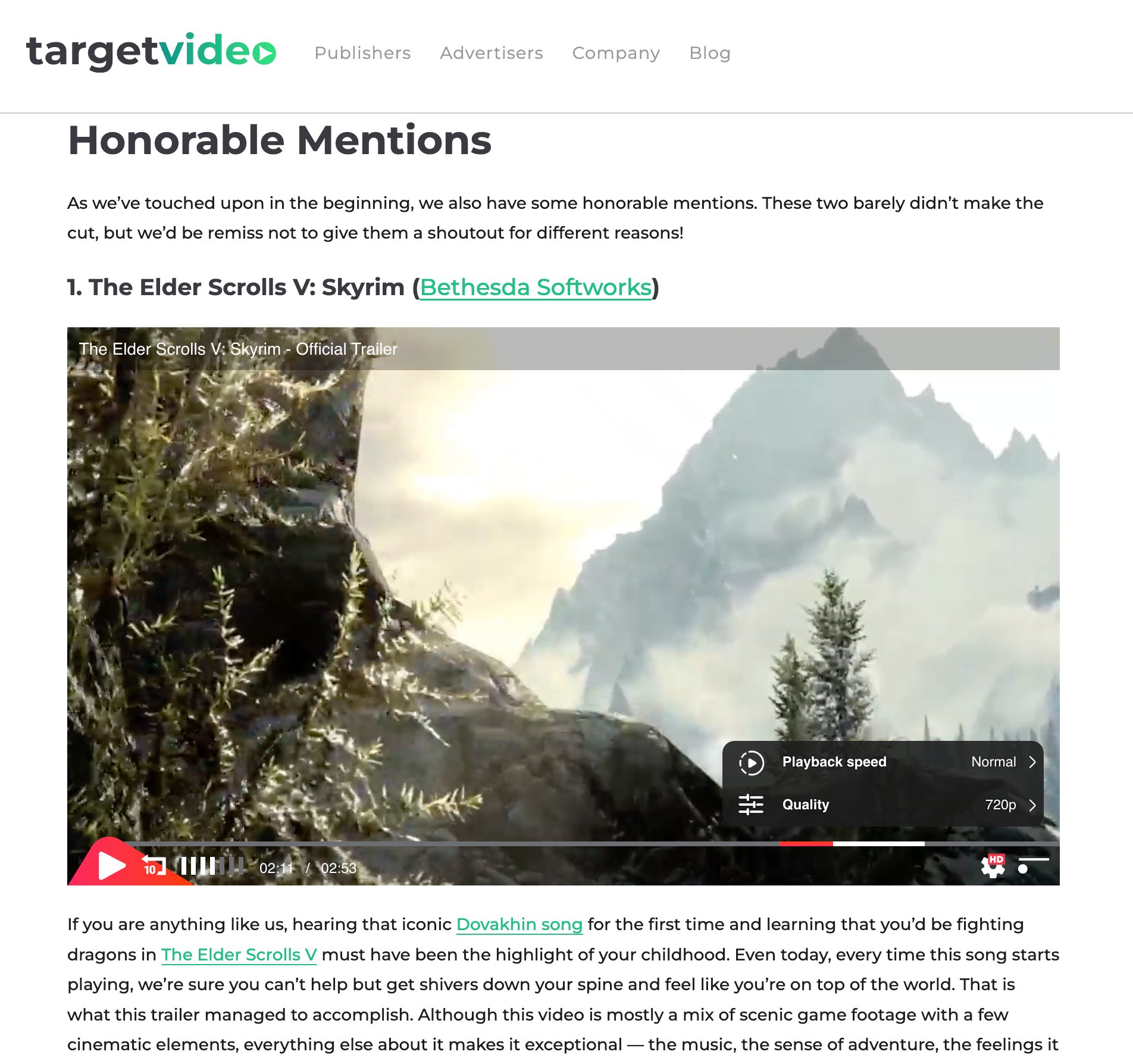Video edit view