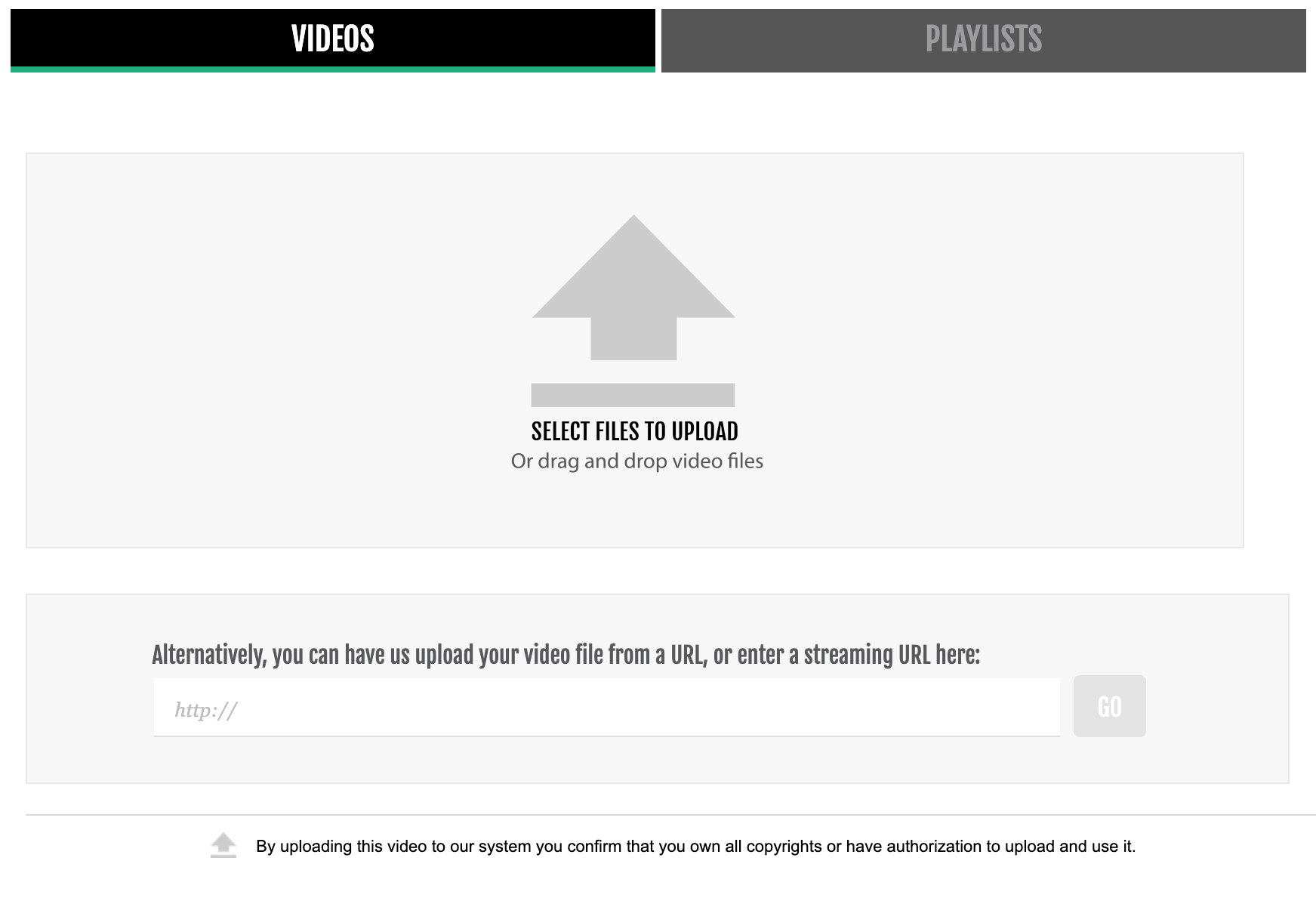 Add an externally hosted video to your account