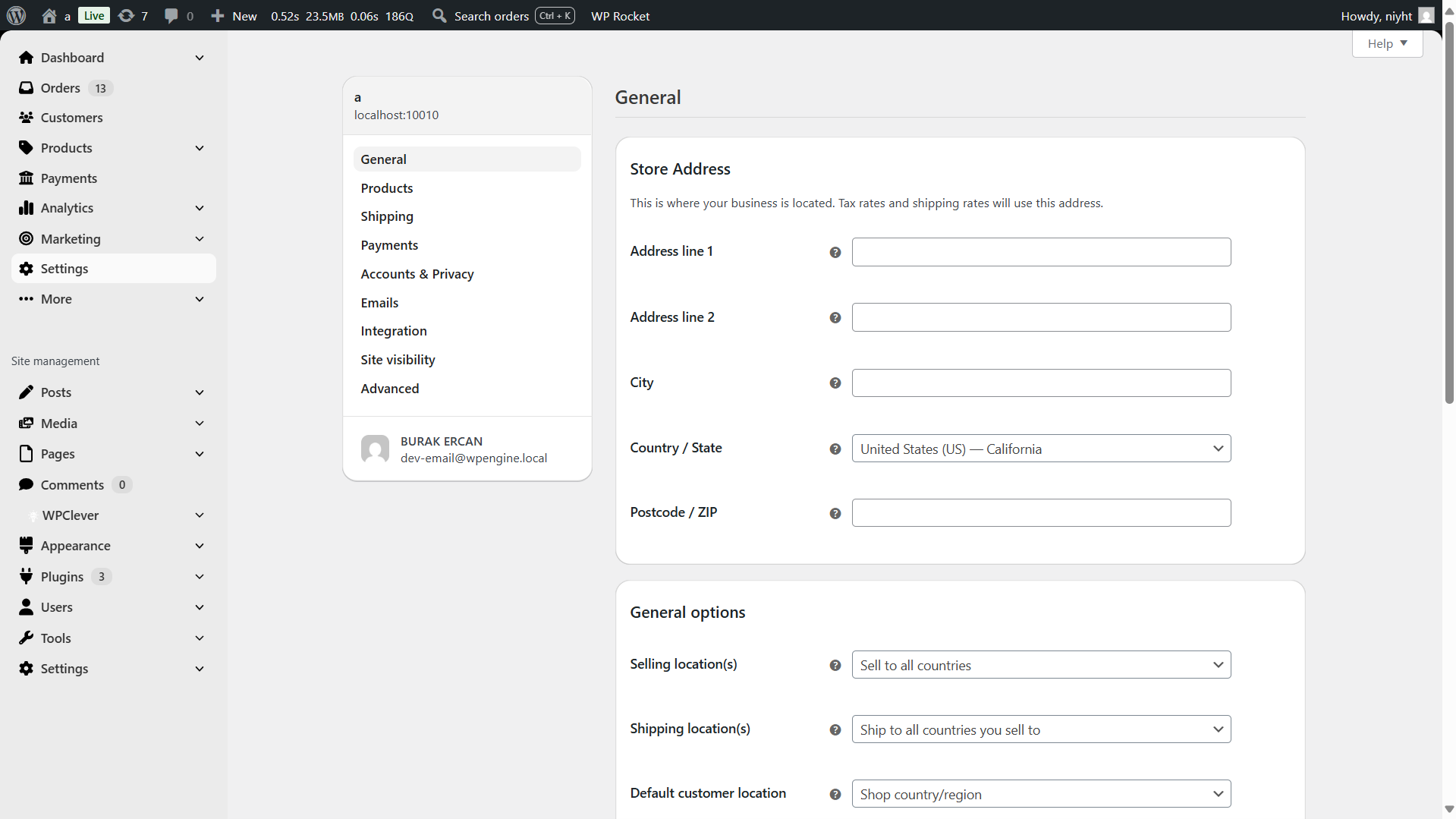 **Minimal Settings Page** – Simple and streamlined