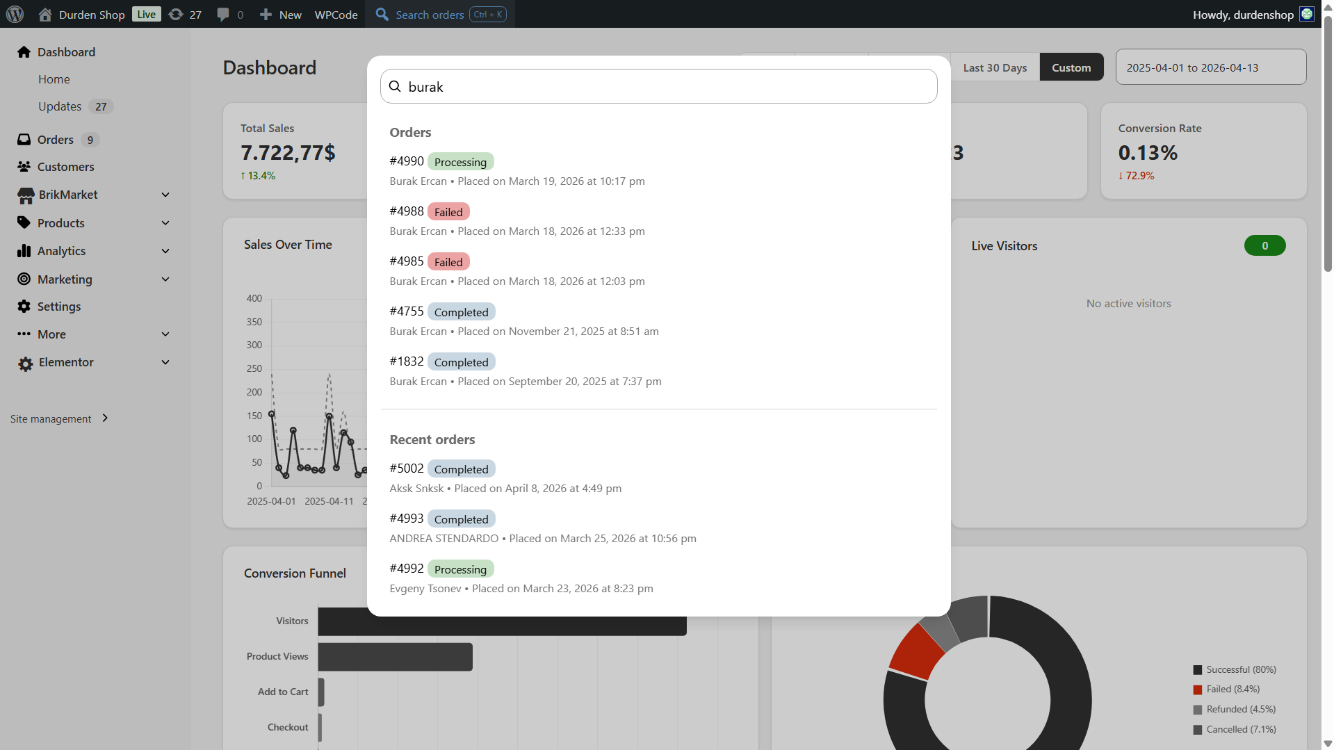 **Custom WP Login Page** — modern, branded login screen replacing the default WordPress login