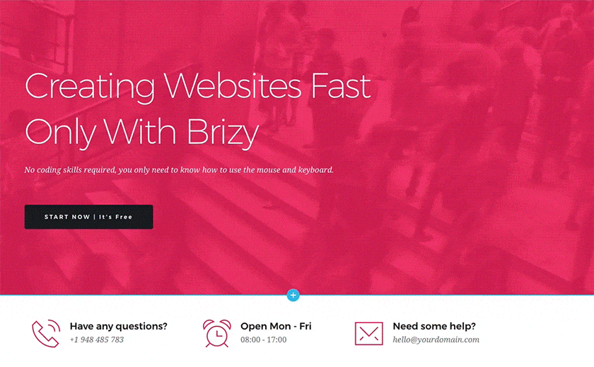 **Brizy comes with a library of over 4000 icons separated in 27 categories**