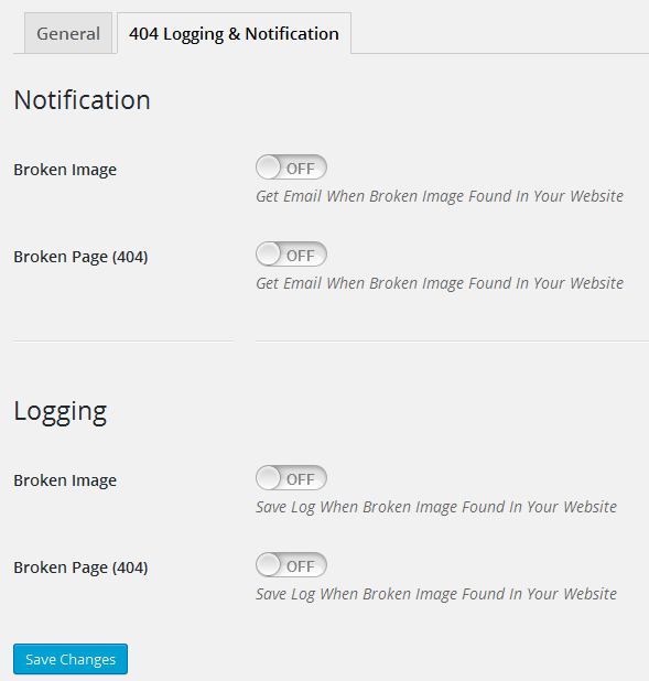 Logging & Notification Settings