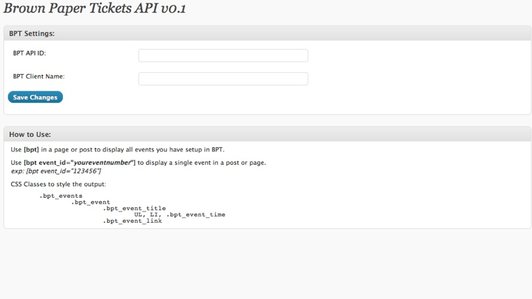 The BPT admin options page in WP 3.2RC2