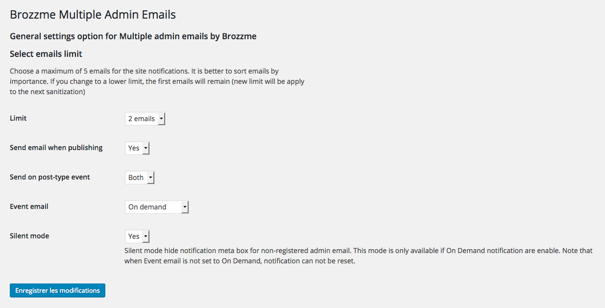Brozzme Multiple admin emails settings panel screenshot-2.png.