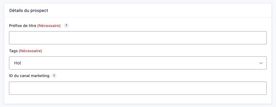 Mapping form fields to Pipedrive fields