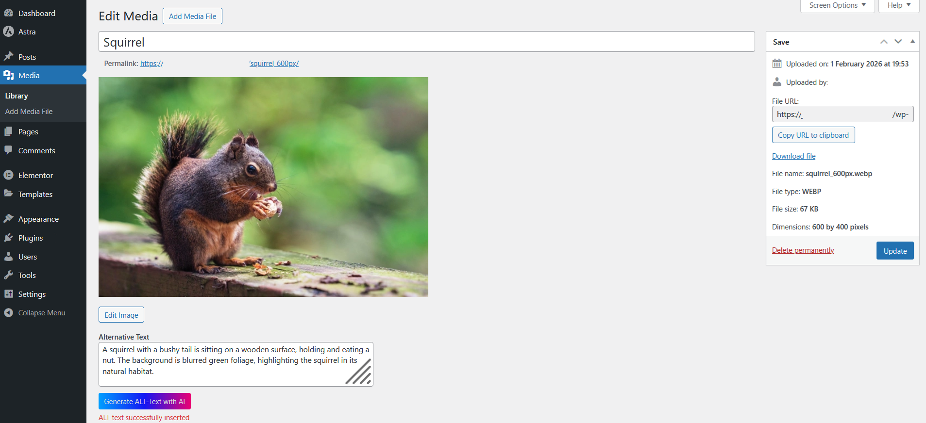 Bulk processing for the entire media library
