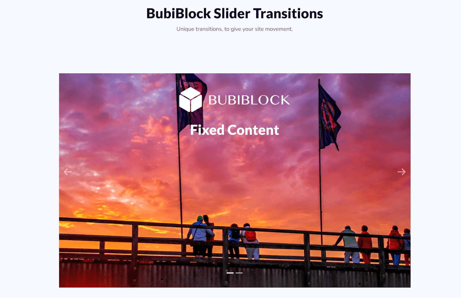 BubiBlock Slider Transitions