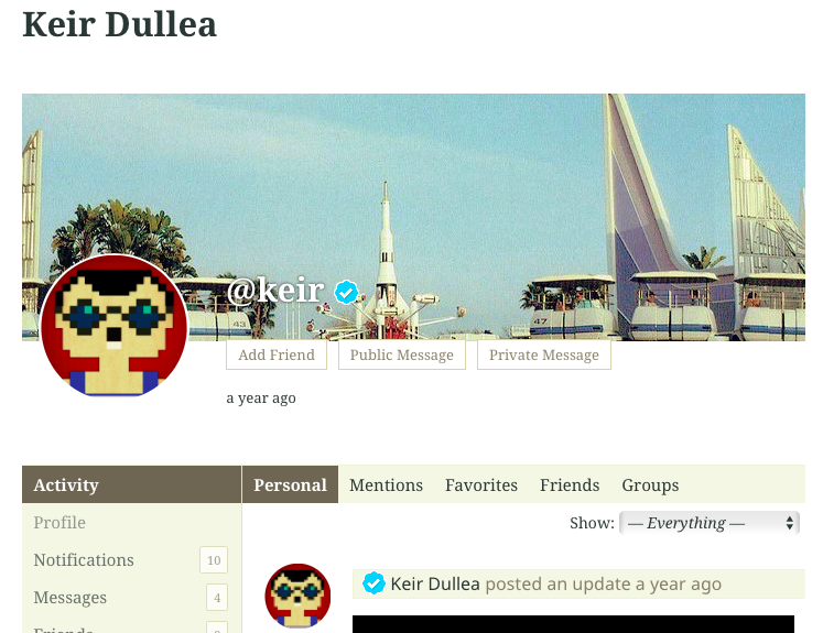 User profile verified