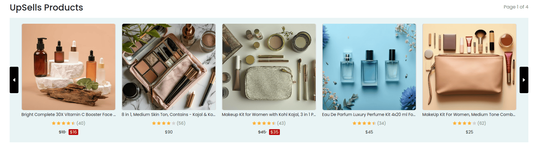 AJAX Slider view on Product page