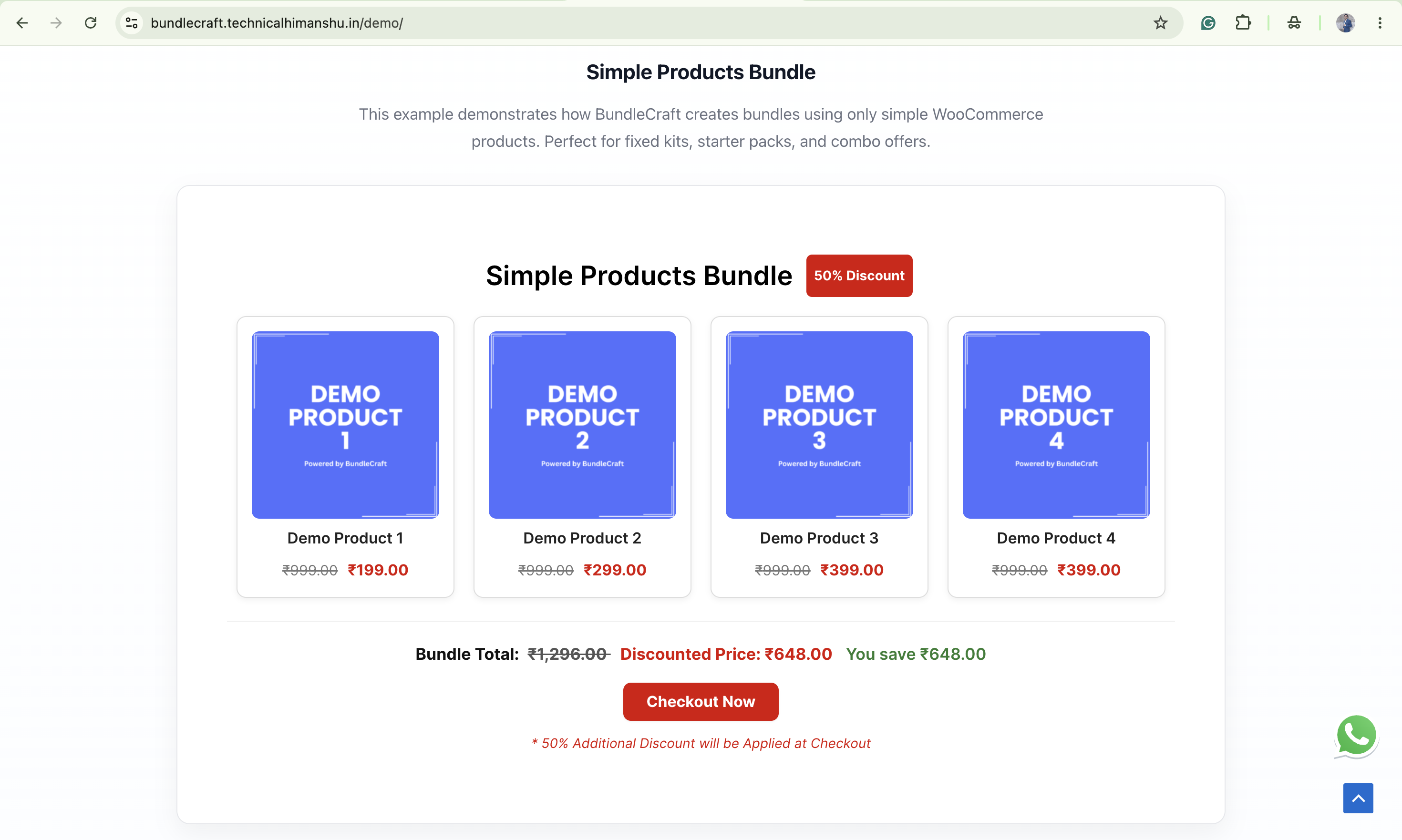 New Bundle editor - settings & product selection