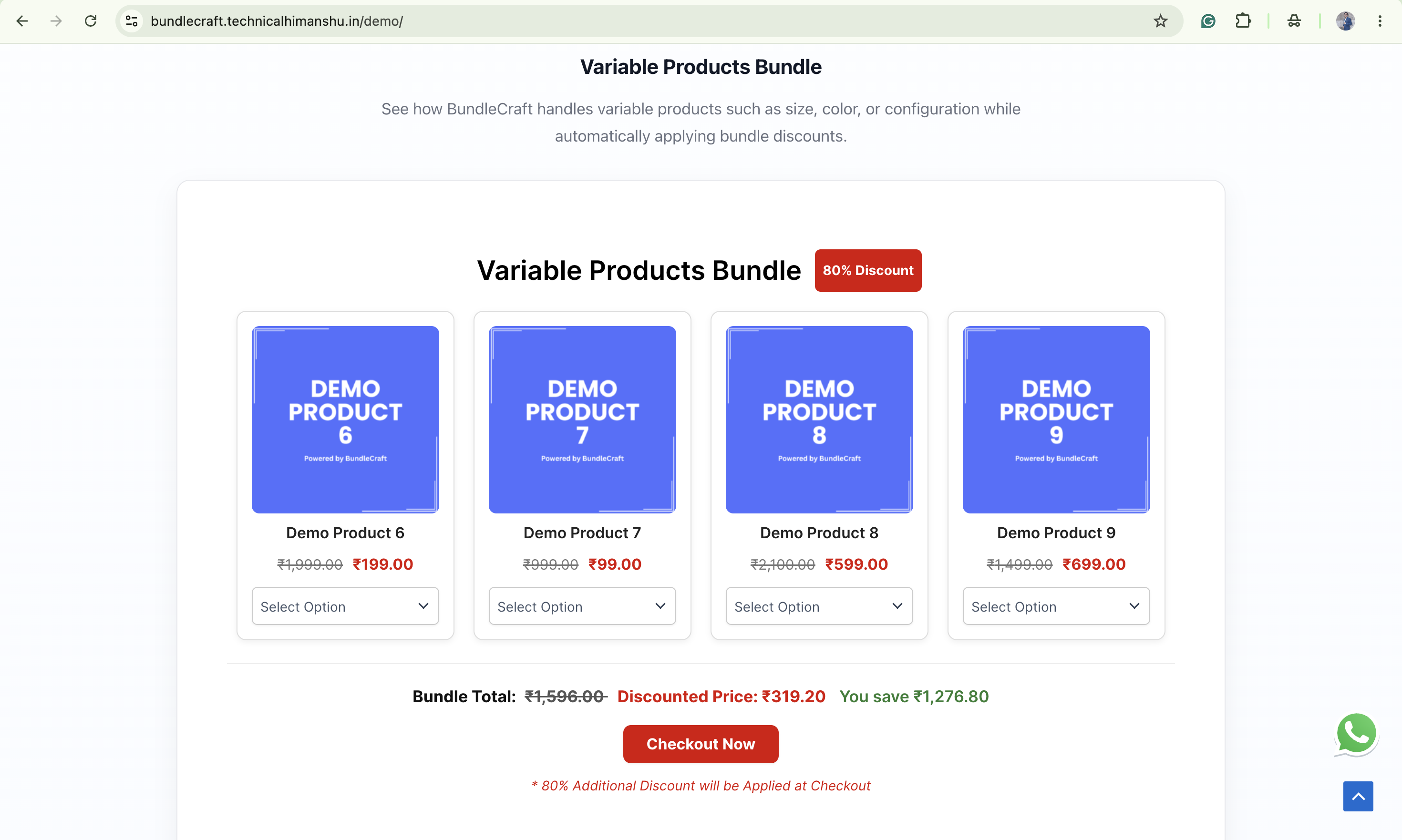 New Bundle editor - color & shortcode