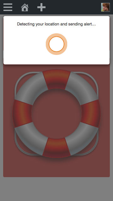 When a responder clicks on a notification from the alert you sent (either by email, SMS/txt message, or whatever other notification mechanism they prefer), they will be shown your alert message along with a map. They can click on the red pin to get turn-by-turn directions from their current location to the emergency alert signal. If they choose to respond, they click on the "Respond" button and will automatically be added to the group chat shown earlier.