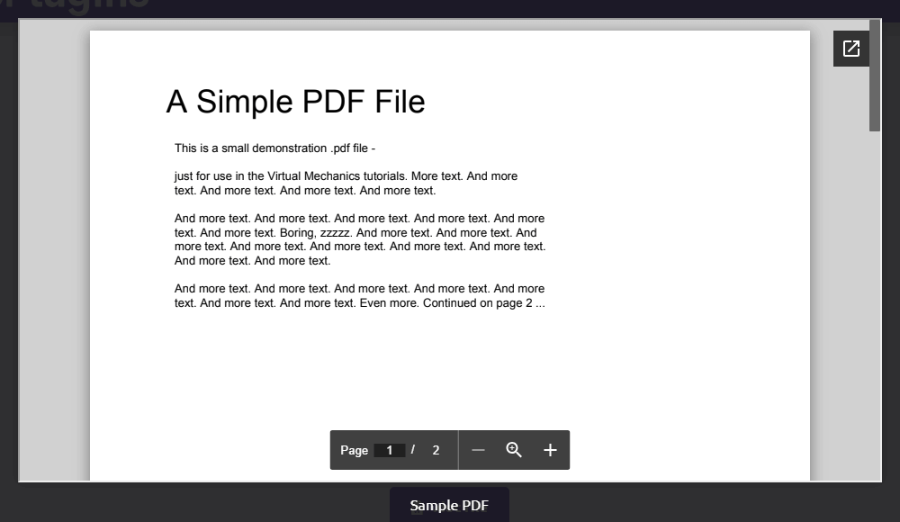 Popup- IFrame