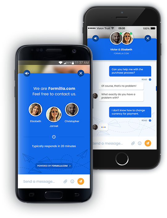 Live Chat Dashboard where you can chat with your website visitors and view critical information such as pages visited, etc.