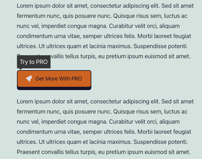 Button appearance on Front-end