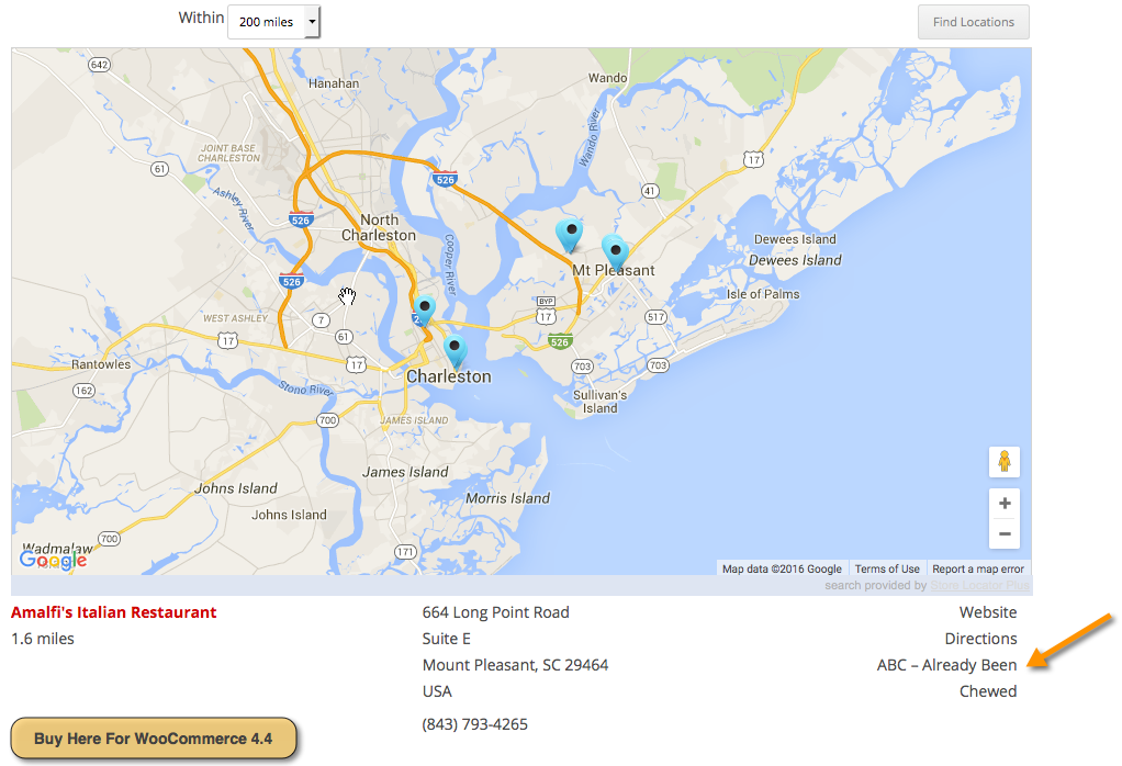 Store Locator Plus Location Results