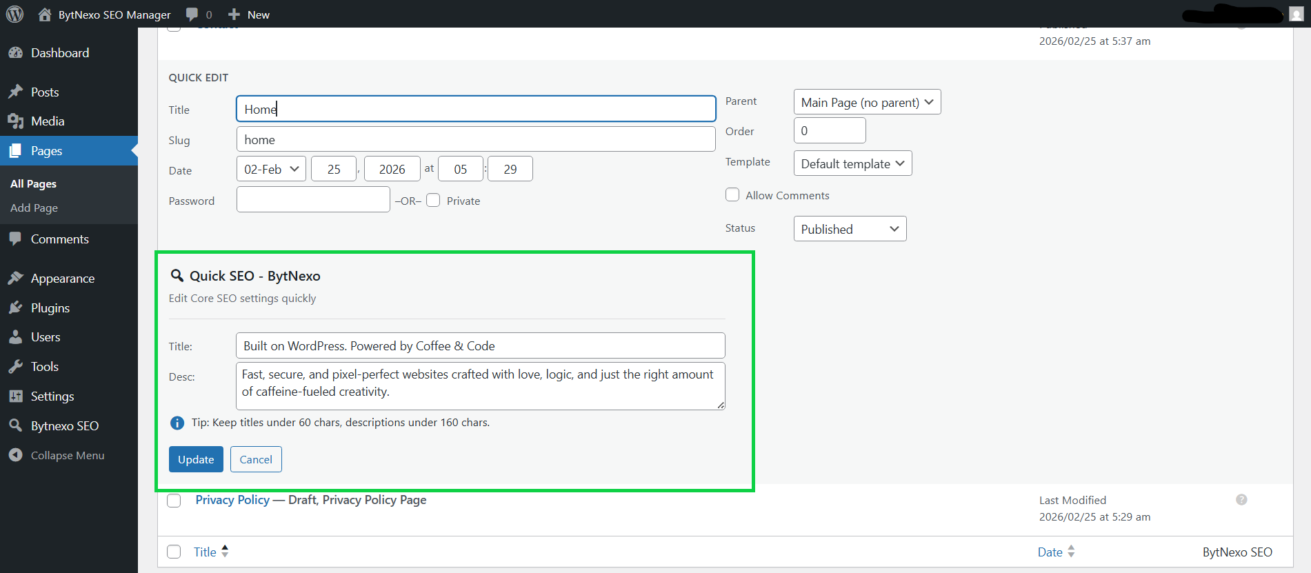 **SEO Metabox - Preview Tab** - Live Google search and Facebook share previews