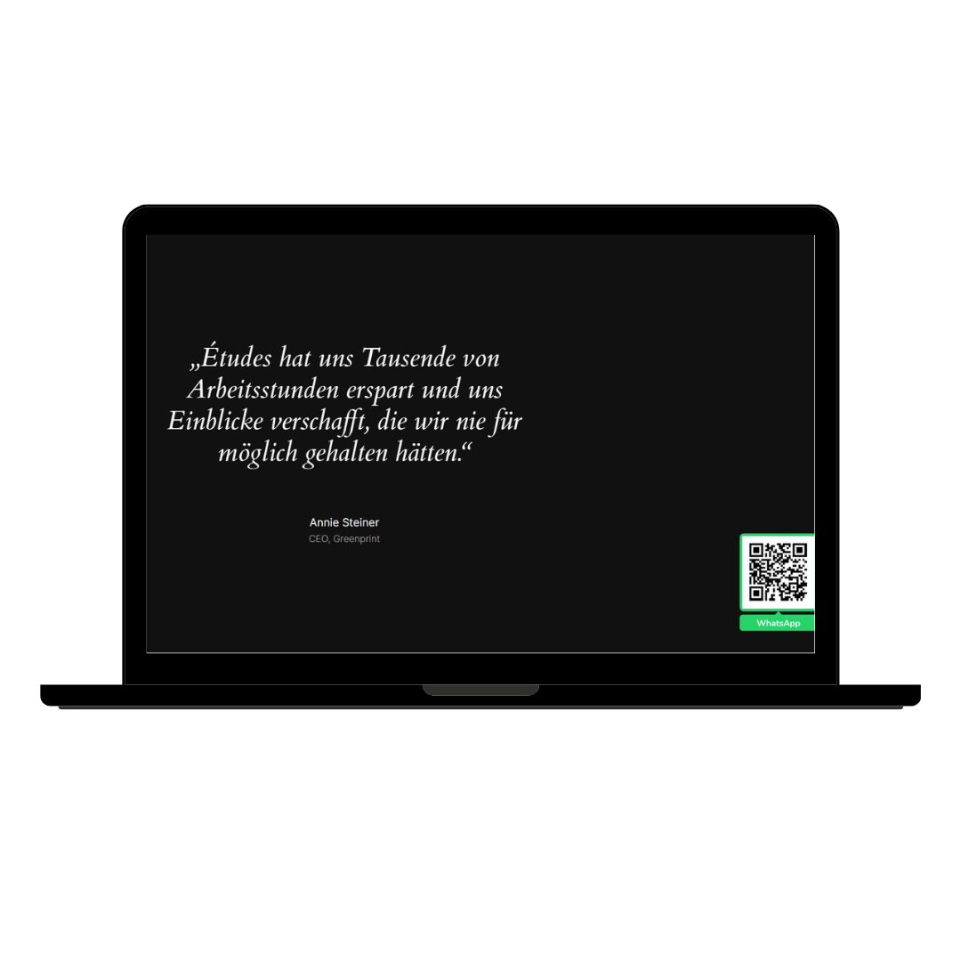 WhatsApp Widget on Laptop.