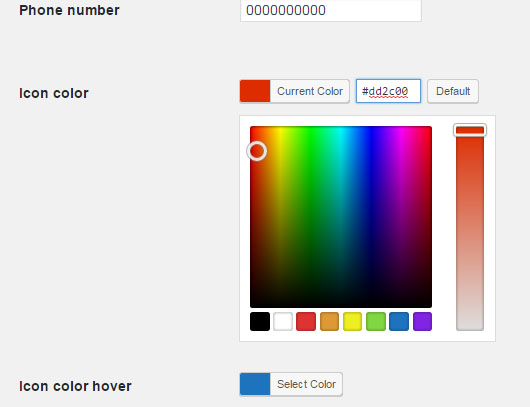 Advanced Settings: Set your button's color