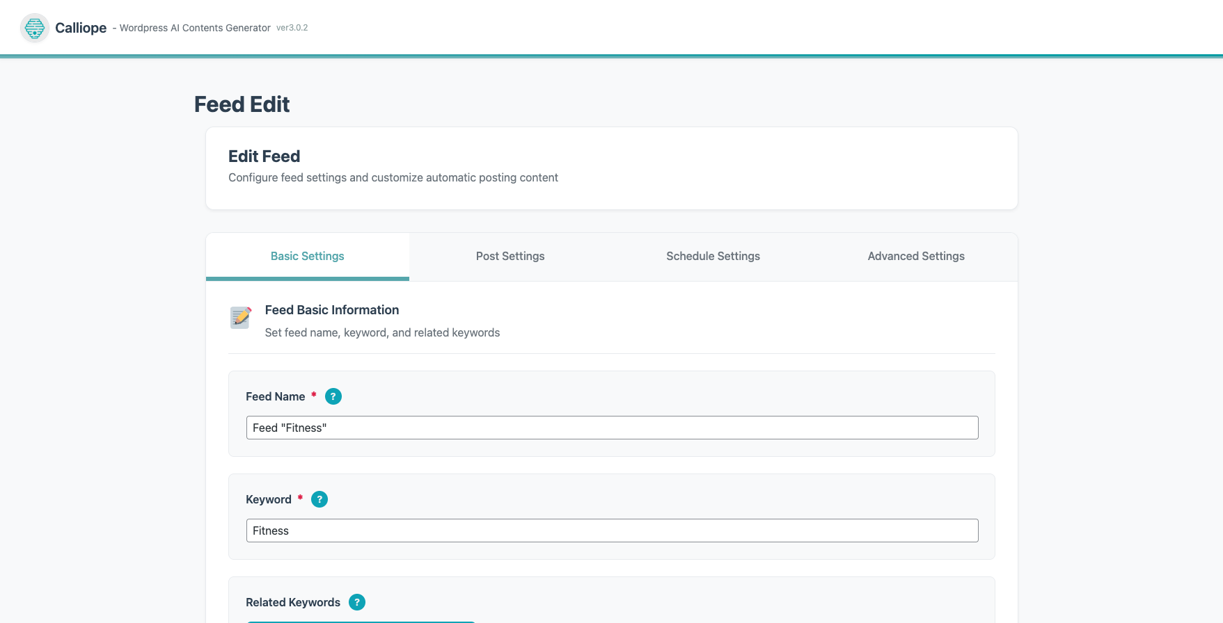 **Content Generation Settings 2**: Advanced AI customization options