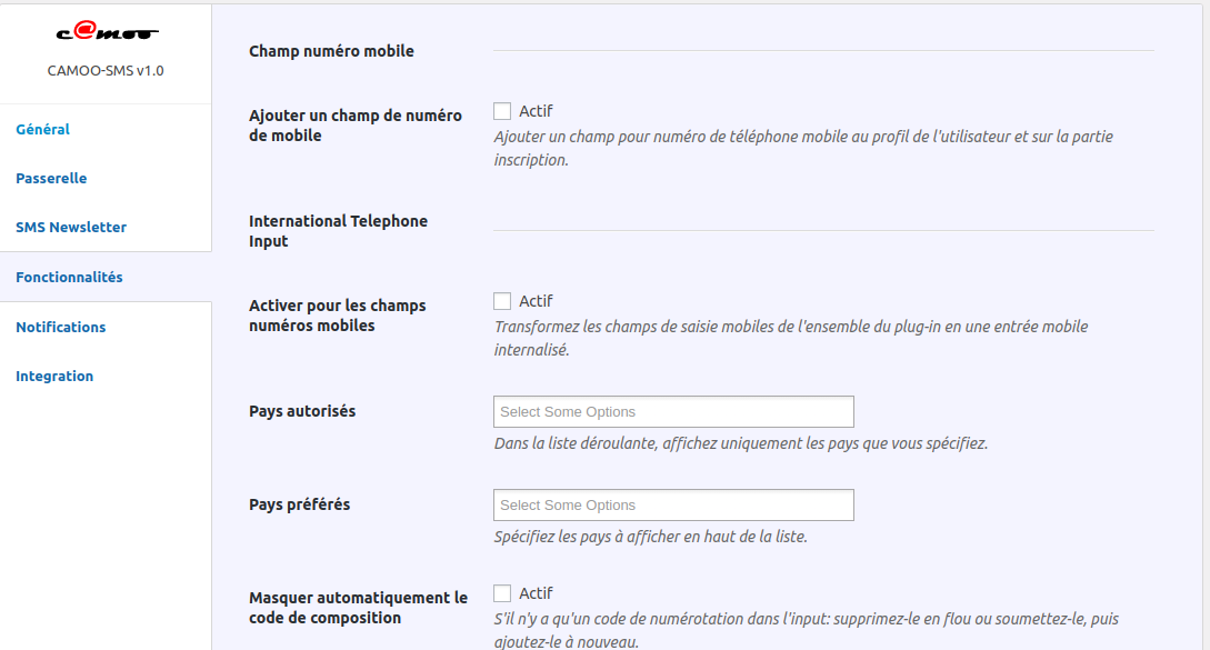 Features Page